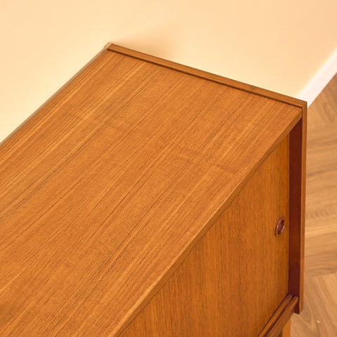 Teak Cabinet with Sliding Doors