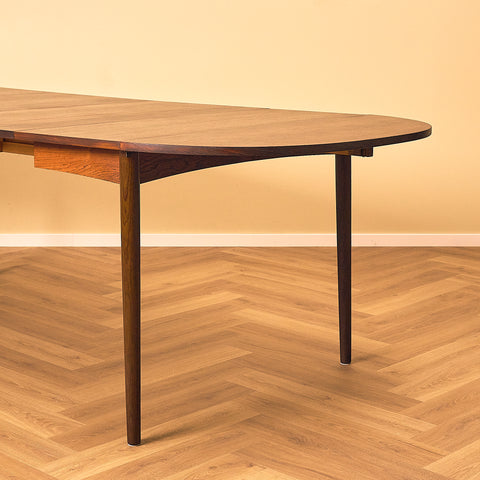 Arne Vodder Style Santos Rosewood Drop-leaf Dining Table