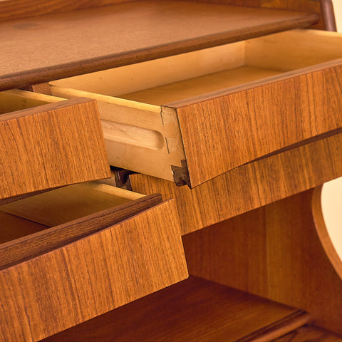 G. Falsig Teak Secretary Writing Desk