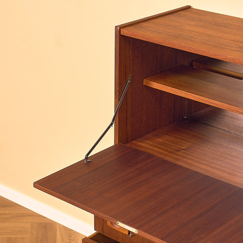 Edsbjerg Teak Chest of Drawers with Fall Front