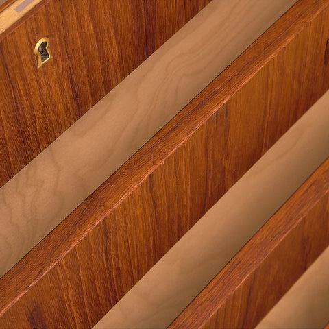 Edsbjerg Teak Chest of Drawers with Fall Front