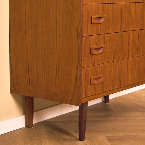 Edsbjerg Teak Chest of Drawers with Fall Front