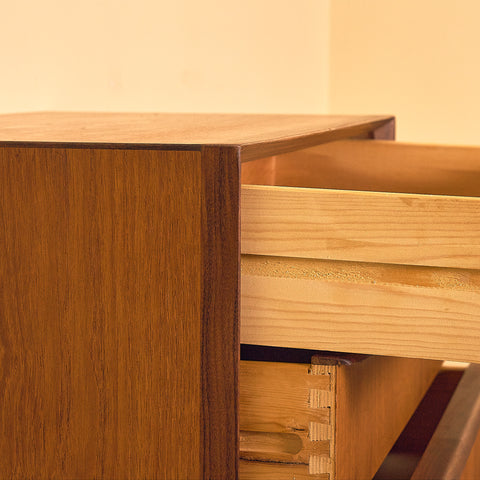 Danish Teak Chest of Six Drawers