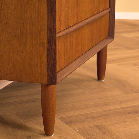 Danish Teak Chest of Six Drawers