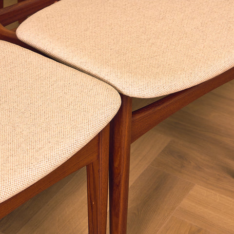 Danish set of 10 dining chairs by Thorso Mobelfabrik