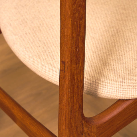 Danish set of 10 dining chairs by Thorso Mobelfabrik
