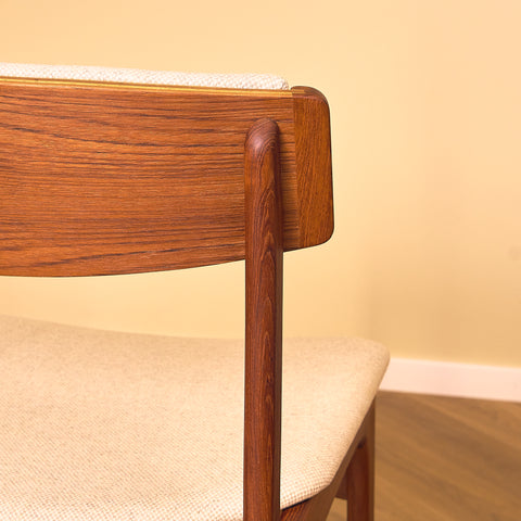 Danish set of 10 dining chairs by Thorso Mobelfabrik