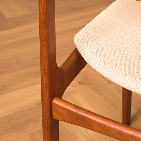 Danish set of 10 dining chairs by Thorso Mobelfabrik