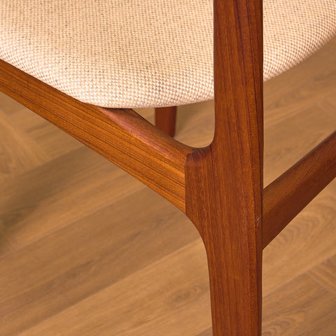 Danish set of 10 dining chairs by Thorso Mobelfabrik