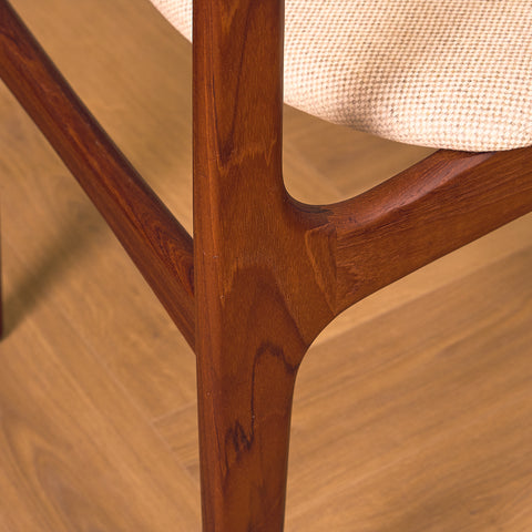 Danish set of 10 dining chairs by Thorso Mobelfabrik