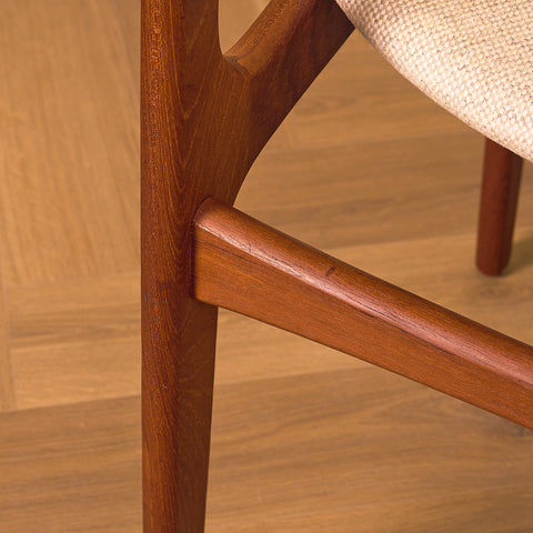 Danish set of 10 dining chairs by Thorso Mobelfabrik