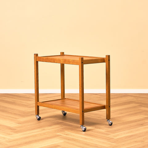 Svensk serveringsvagn / sidobord i teak