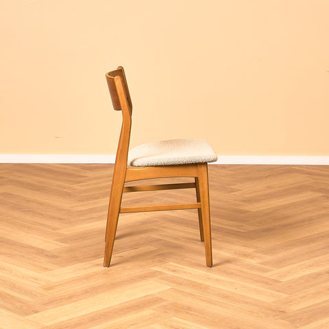 Danish dining chairs in teak and beech