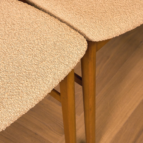 Danish dining chairs in teak and beech