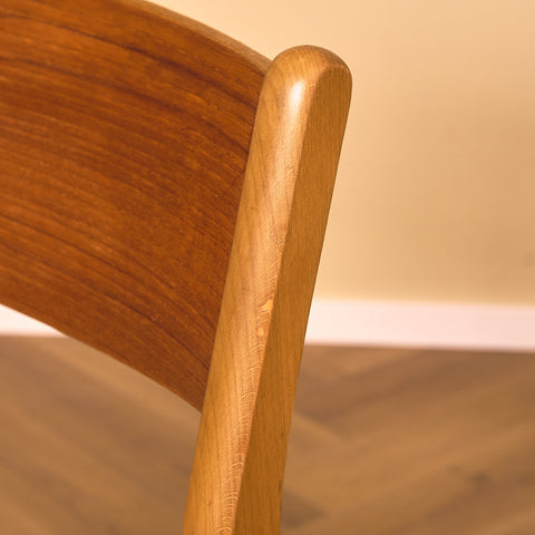 Danish dining chairs in teak and beech