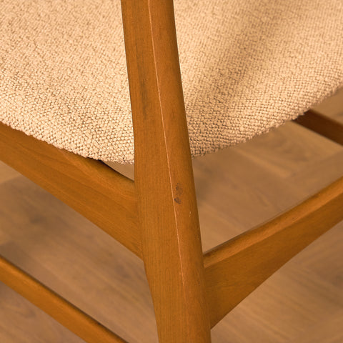 Danish dining chairs in teak and beech