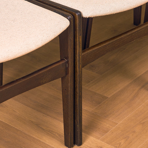 Danish set of 7 dining chairs by Erik Buch for Nova Stolefabrik