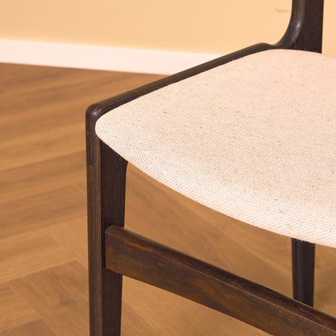 Danish set of 7 dining chairs by Erik Buch for Nova Stolefabrik