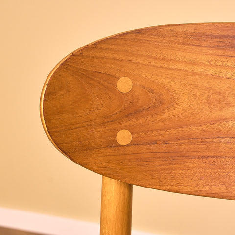 Swedish dining chairs in teak and beech, model 'Eva' by Sven -Erik Fryklund for Hagafors stolfabrik AB, Nässjö