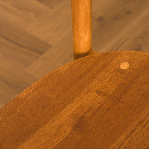 Swedish dining chairs in teak and beech, model 'Eva' by Sven -Erik Fryklund for Hagafors stolfabrik AB, Nässjö
