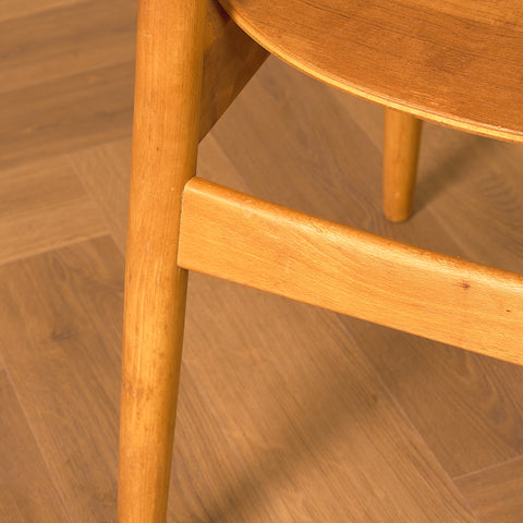 Swedish dining chairs in teak and beech, model 'Eva' by Sven -Erik Fryklund for Hagafors stolfabrik AB, Nässjö