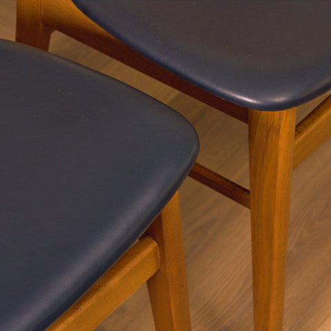 Dining chairs in teak & beech by Farstrup, model 210