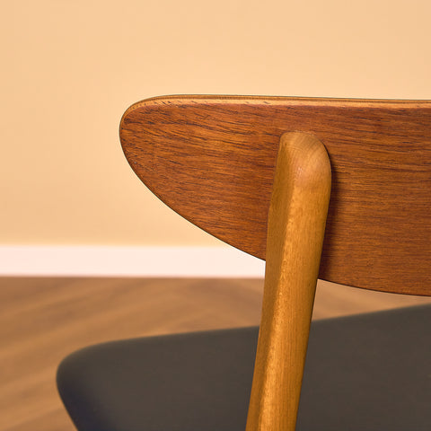 Dining chairs in teak & beech by Farstrup, model 210