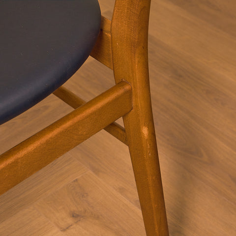 Dining chairs in teak & beech by Farstrup, model 210