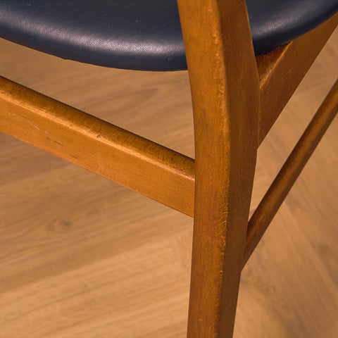 Dining chairs in teak & beech by Farstrup, model 210
