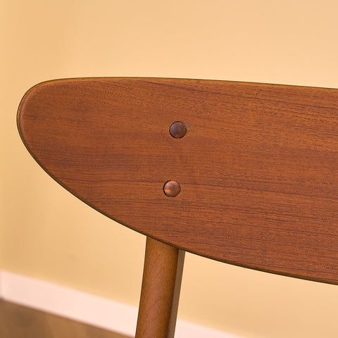 Dining chairs in teak & beech by Farstrup, model 210