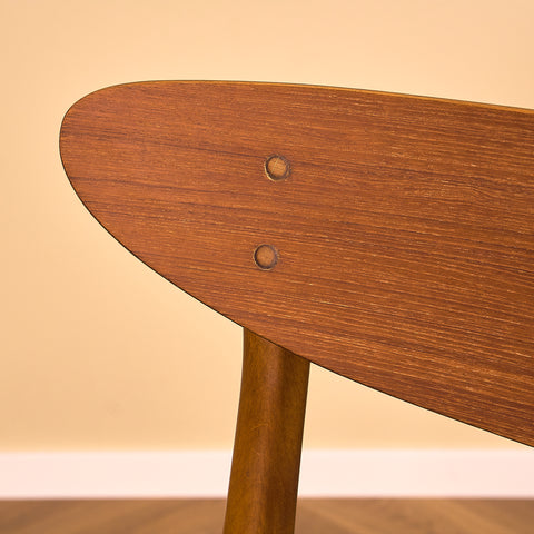 Dining chairs in teak & beech by Farstrup, model 210