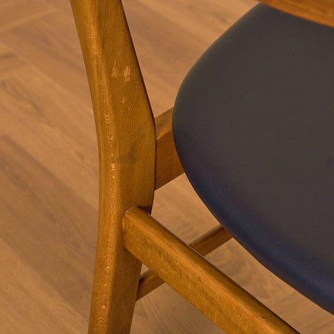 Dining chairs in teak & beech by Farstrup, model 210