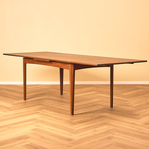 Dark Teak Extendable Dining Table