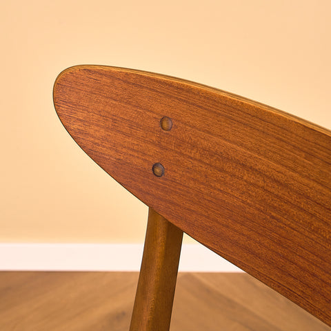 Dining chairs in teak & beech by Farstrup, model 210