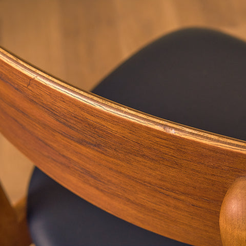 Dining chairs in teak & beech by Farstrup, model 210