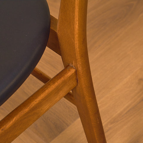 Dining chairs in teak & beech by Farstrup, model 210