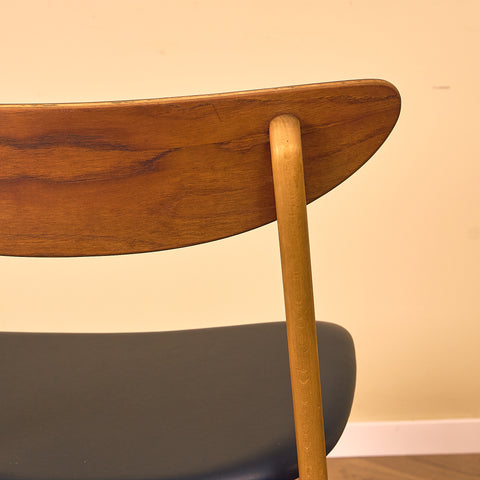 Dining chairs in teak & beech by Farstrup, model 210