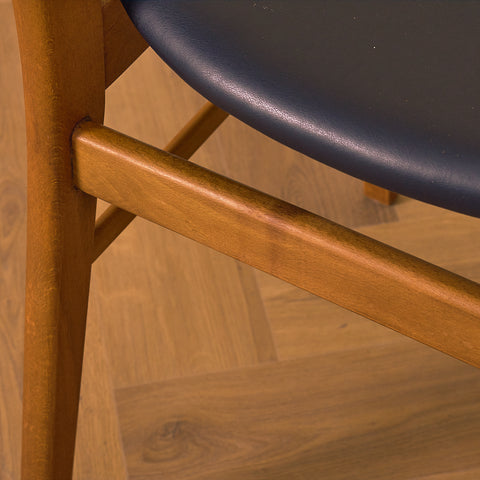 Dining chairs in teak & beech by Farstrup, model 210