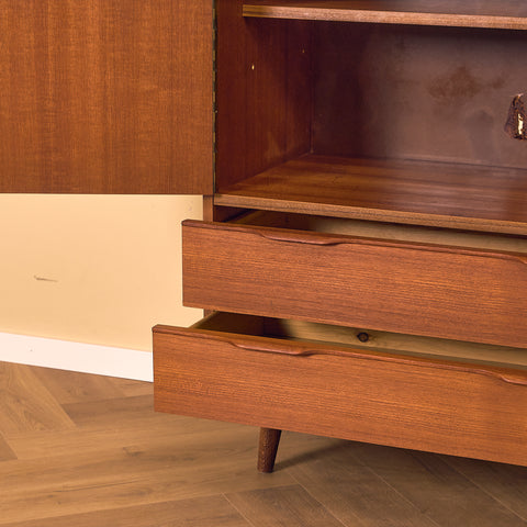 Danish bar cabinet in teak