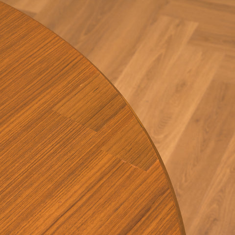 Swedish dining table in teak and oak by Peter Hvidt & Orla Mølgaard Nielsen for Bodafors