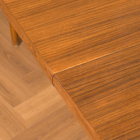 Swedish dining table in teak and oak by Peter Hvidt & Orla Mølgaard Nielsen for Bodafors