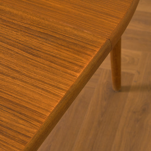 Swedish dining table in teak and oak by Peter Hvidt & Orla Mølgaard Nielsen for Bodafors