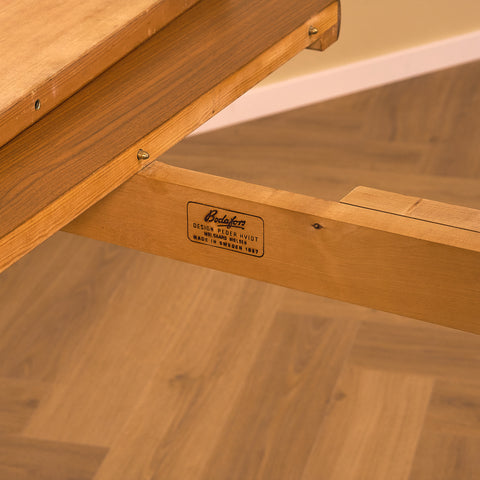 Swedish dining table in teak and oak by Peter Hvidt & Orla Mølgaard Nielsen for Bodafors