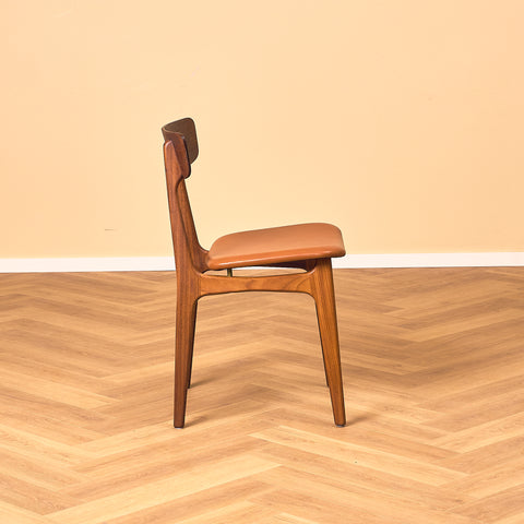 Danish set of 6 dining chairs in teak by Schiønning & Elgaard