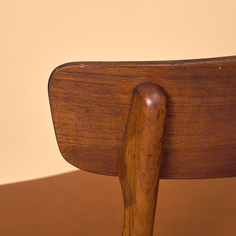 Danish set of 6 dining chairs in teak by Schiønning & Elgaard