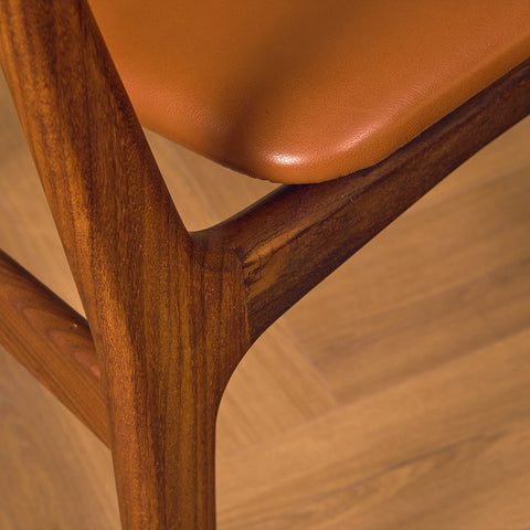 Danish set of 6 dining chairs in teak by Schiønning & Elgaard