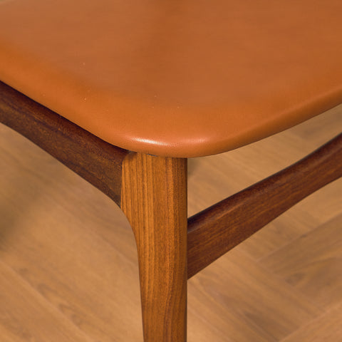 Danish set of 6 dining chairs in teak by Schiønning & Elgaard