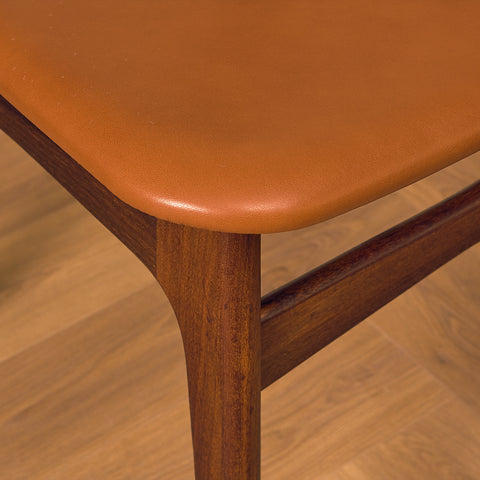 Danish set of 6 dining chairs in teak by Schiønning & Elgaard