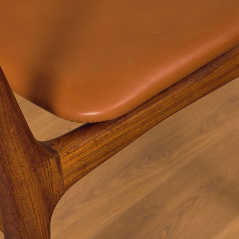 Danish set of 6 dining chairs in teak by Schiønning & Elgaard