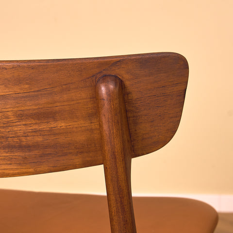 Danish set of 6 dining chairs in teak by Schiønning & Elgaard
